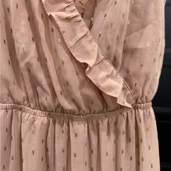 Express Blush Ruffled Maxi Dress - Picture 2 of 4